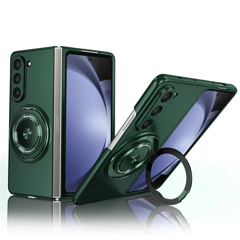 Full Protection Magnetic Case with Kickstand for Samsung Galaxy Z Fold 6 Galaxy Z Fold 6 / Green Full Protection Magnetic Case with Kickstand for Samsung Galaxy Z Fold 6 Galaxy Z Fold 6 / Green