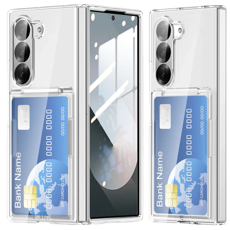 FlexView Clear Transparent Card Holder Stand Galaxy Z Fold 6