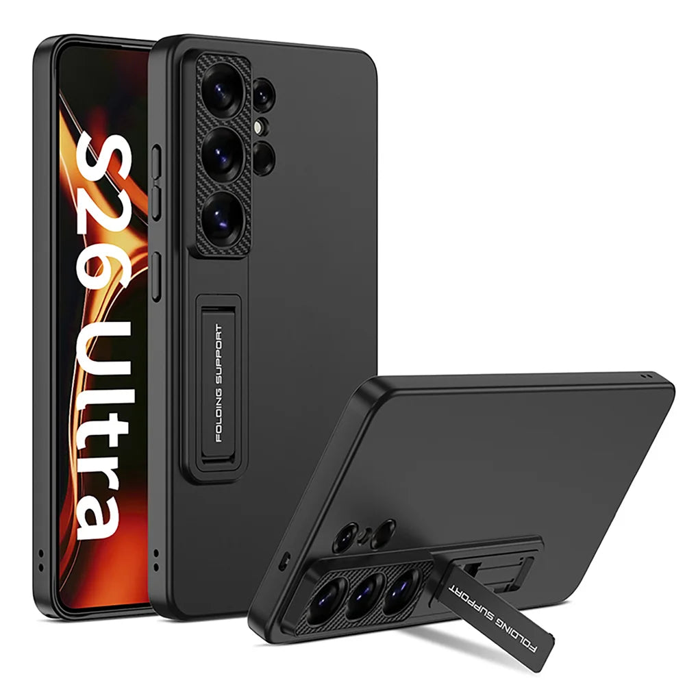 Samsung Galaxy S26 Ultra 本体とケース2個 Samsung Galaxy S26 Ultra Metallic Case – Invisible Folding Stand