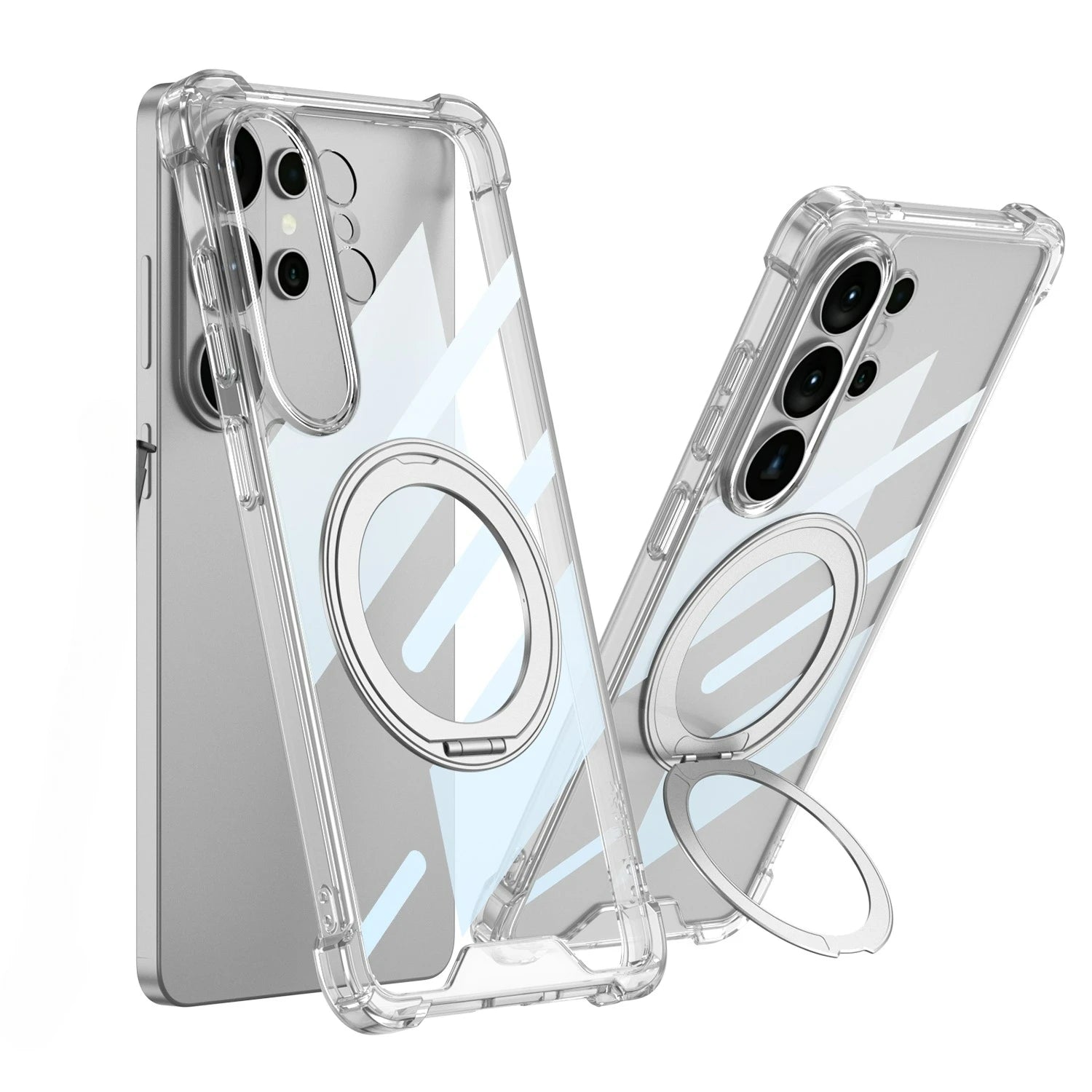 Samsung Galaxy S26 Ultra MagSafe Clear Case – Rotating Stand Back Cover - Odin case