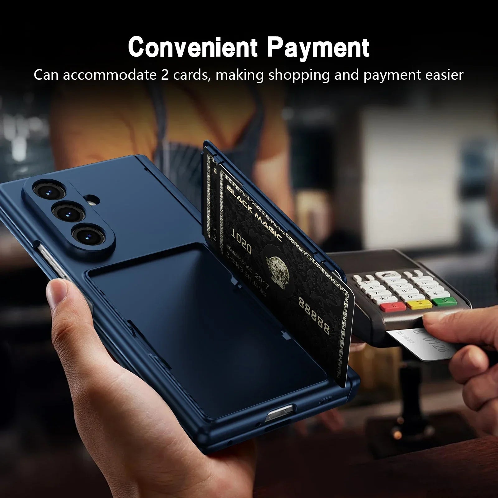 Wallet Stand Shield Case with S Pen Holder & Screen Protection for Samsung Galaxy Z Fold 8