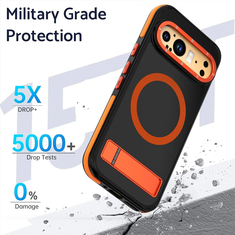 Luxury Folding Stand Magnetic Case For Google Pixel 9 Series