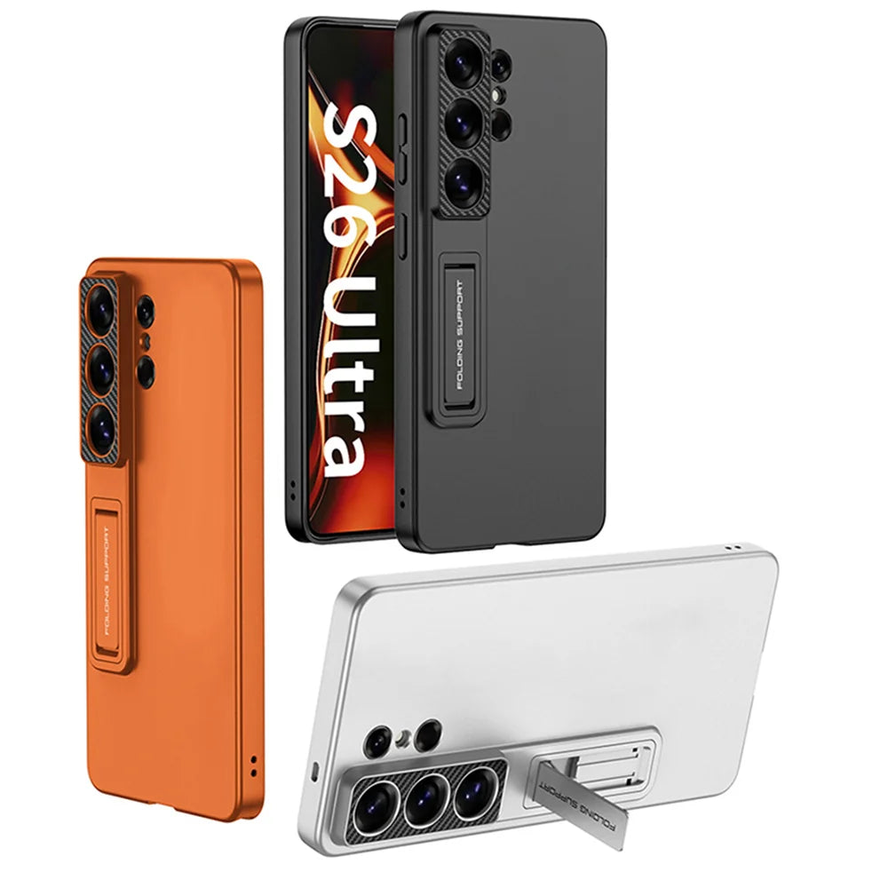 Samsung Galaxy S26 Ultra Metallic Case – Invisible Folding Stand - Odin case