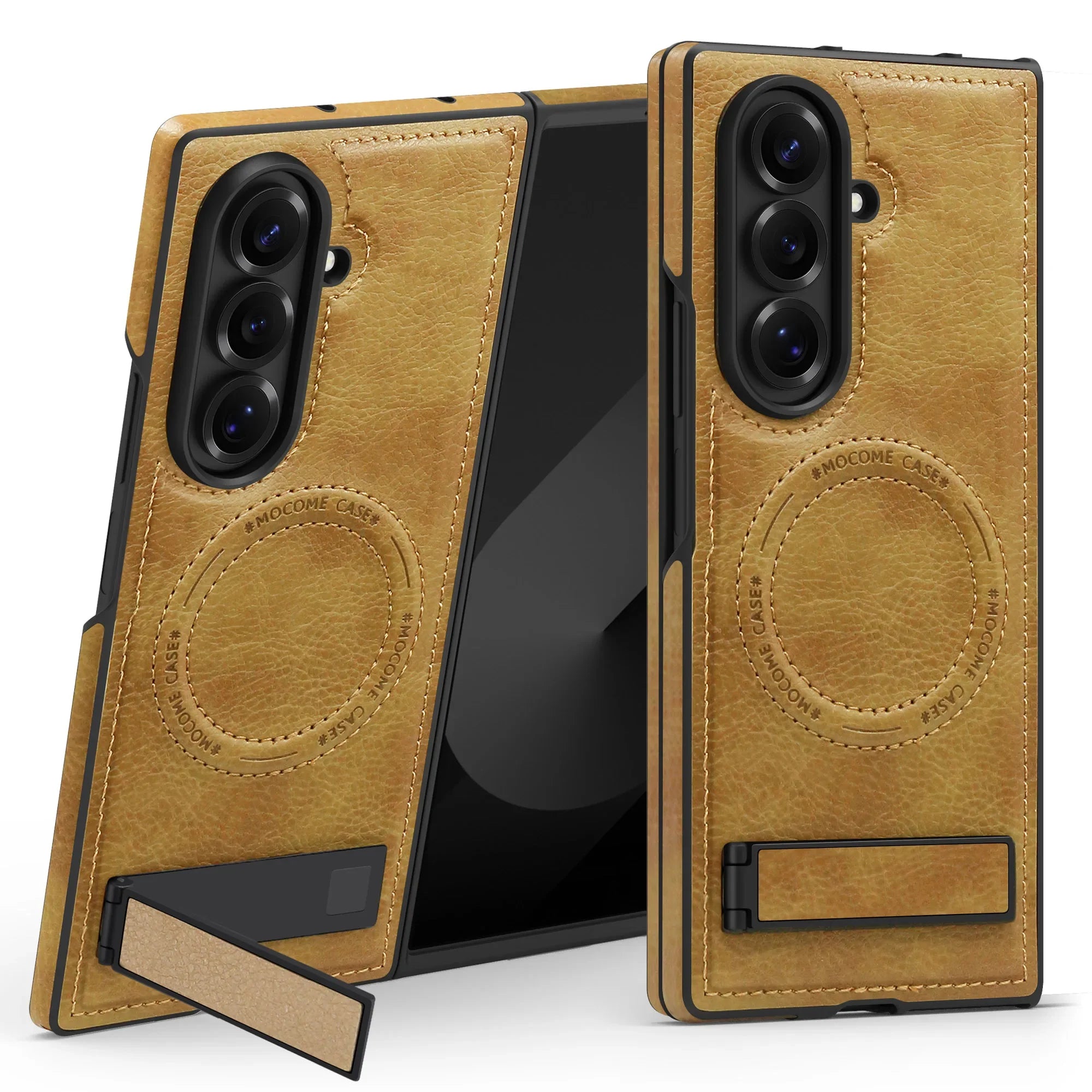 FoldLux Pro – Leather MagSafe Kickstand Case for Galaxy Z Fold