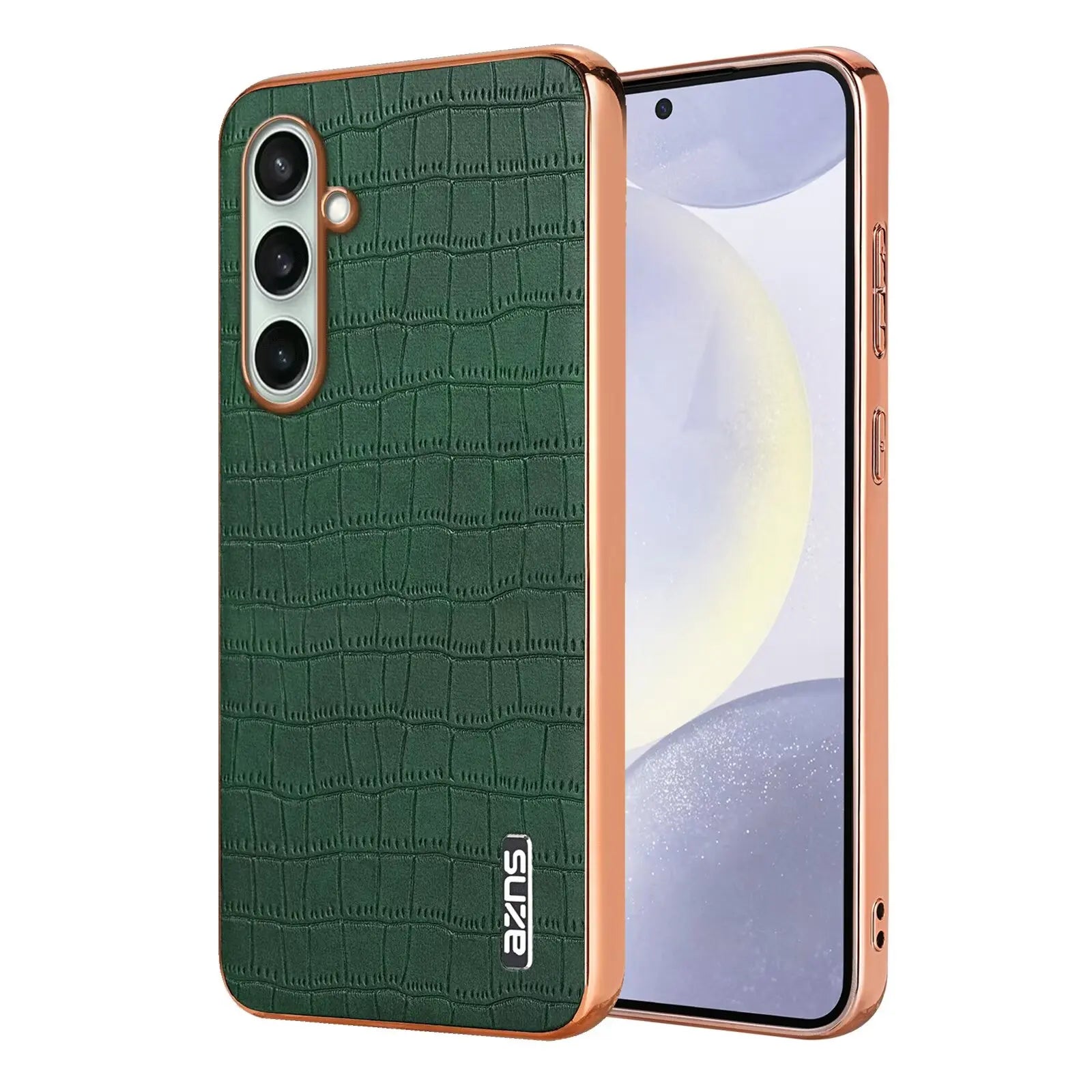 LuxEdge Shield – Plating Bumper Leather Case for Galaxy S Series