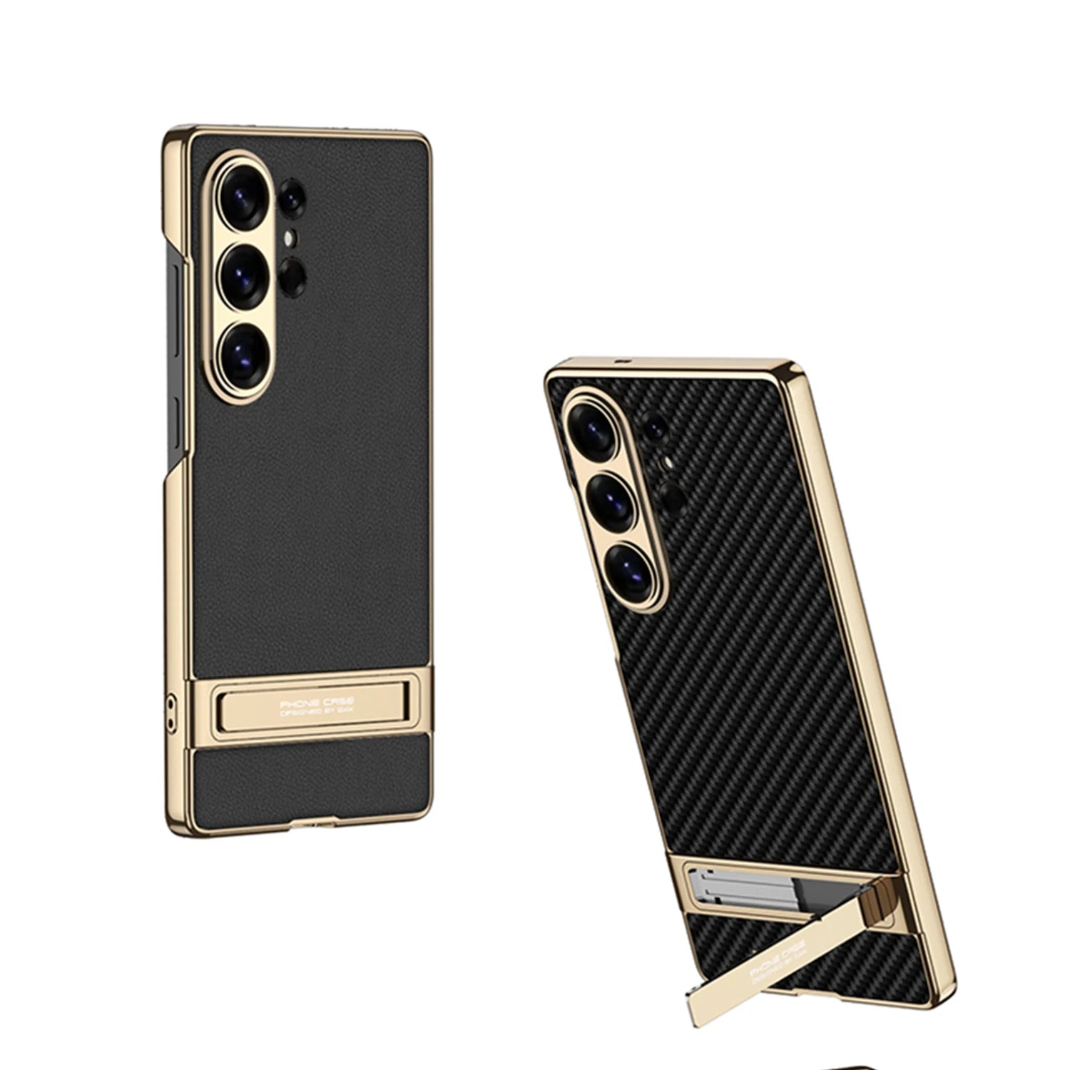 Samsung Galaxy S26 Ultra Leather Case – Strap Holder Back Cover - Odin case