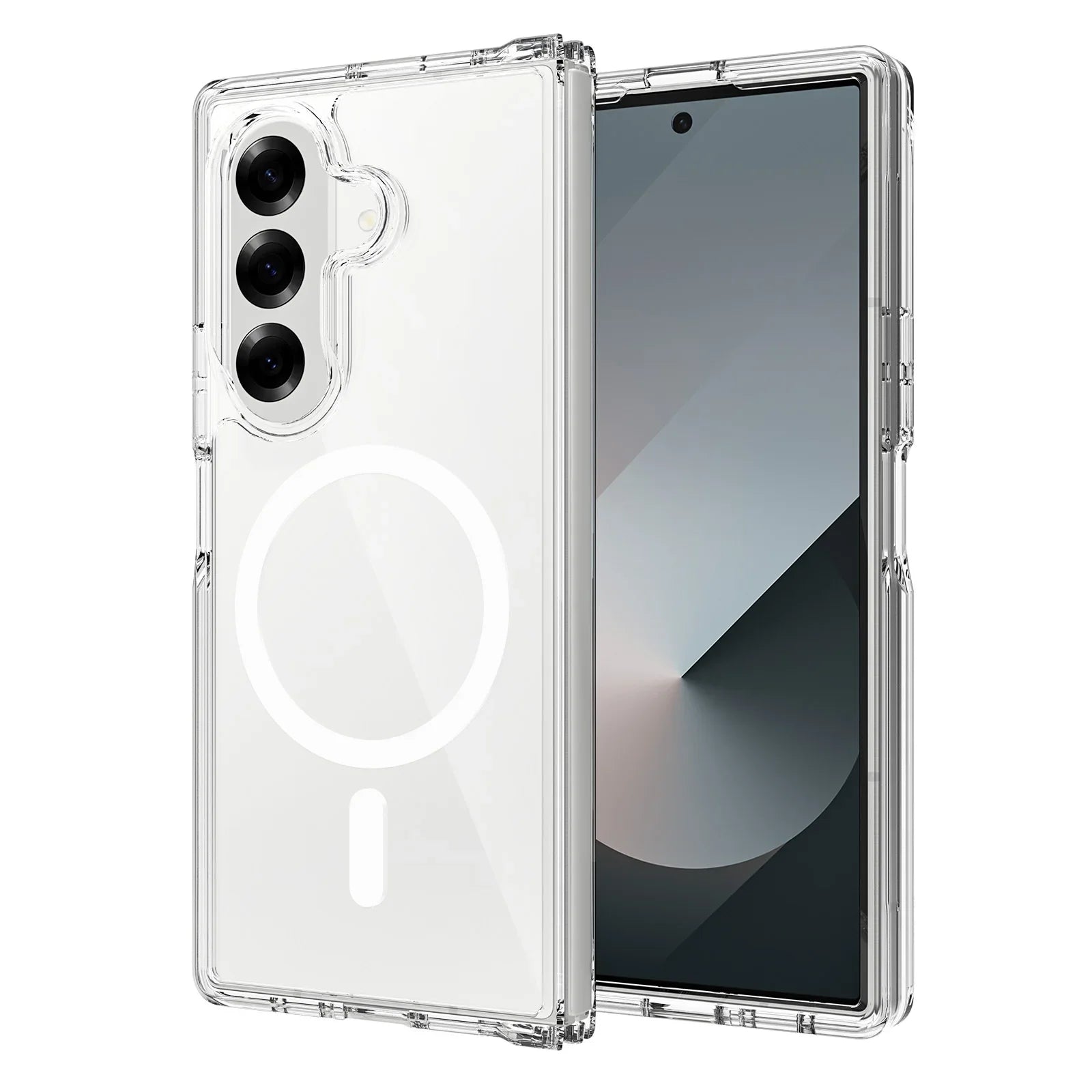 FoldGuard Frost – Magnetic Shield Case with Soft Frame