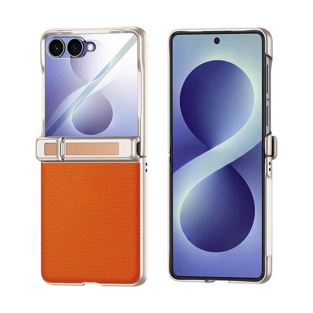 Samsung Galaxy Z Flip 8 Premium Fabric Kickstand Case