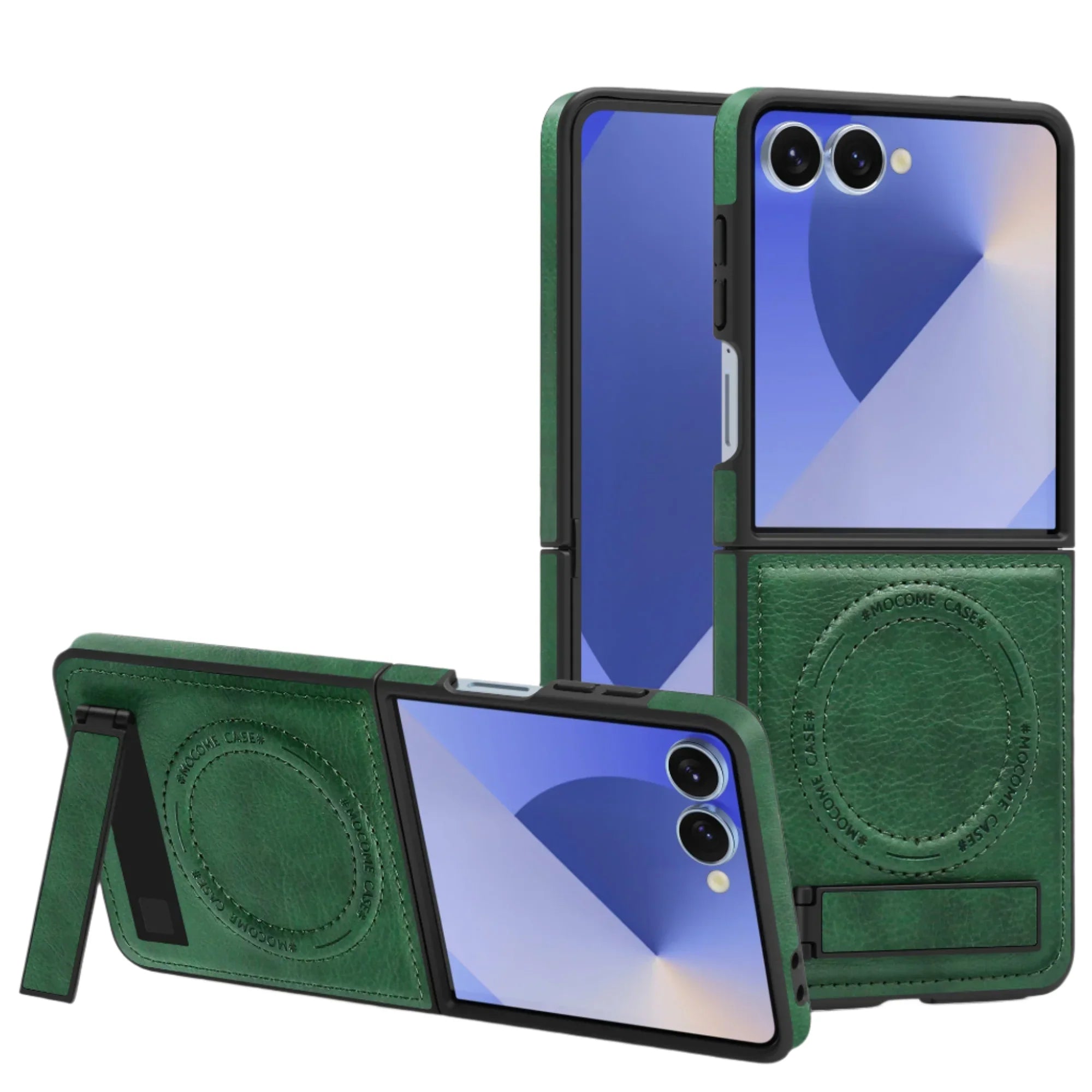 Leather MagSafe Stand Case for Z Flip Series
