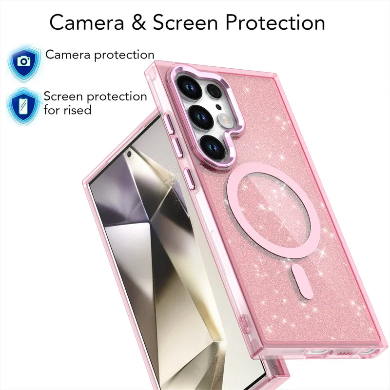 GlimmaLux – Sparkling Magnetic MagSafe Case for Galaxy S Series