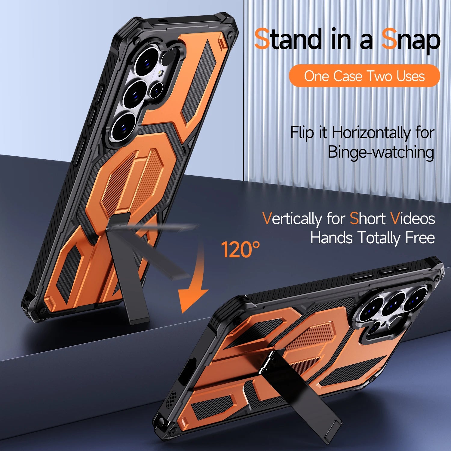 Samsung Galaxy S26 Ultra MagSafe Armor Case – Magnetic Metal Stand - Odin case