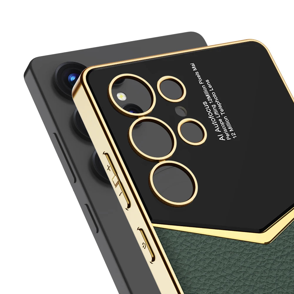 EliteFrame Luxury Leather Case for Samsung Galaxy S25, S24 & S23 Ultra