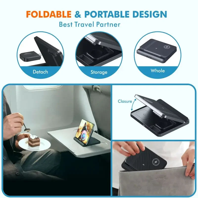 3 in 1 Foldable Wireless Charger Stand for Samsung Galaxy Z Fold Series