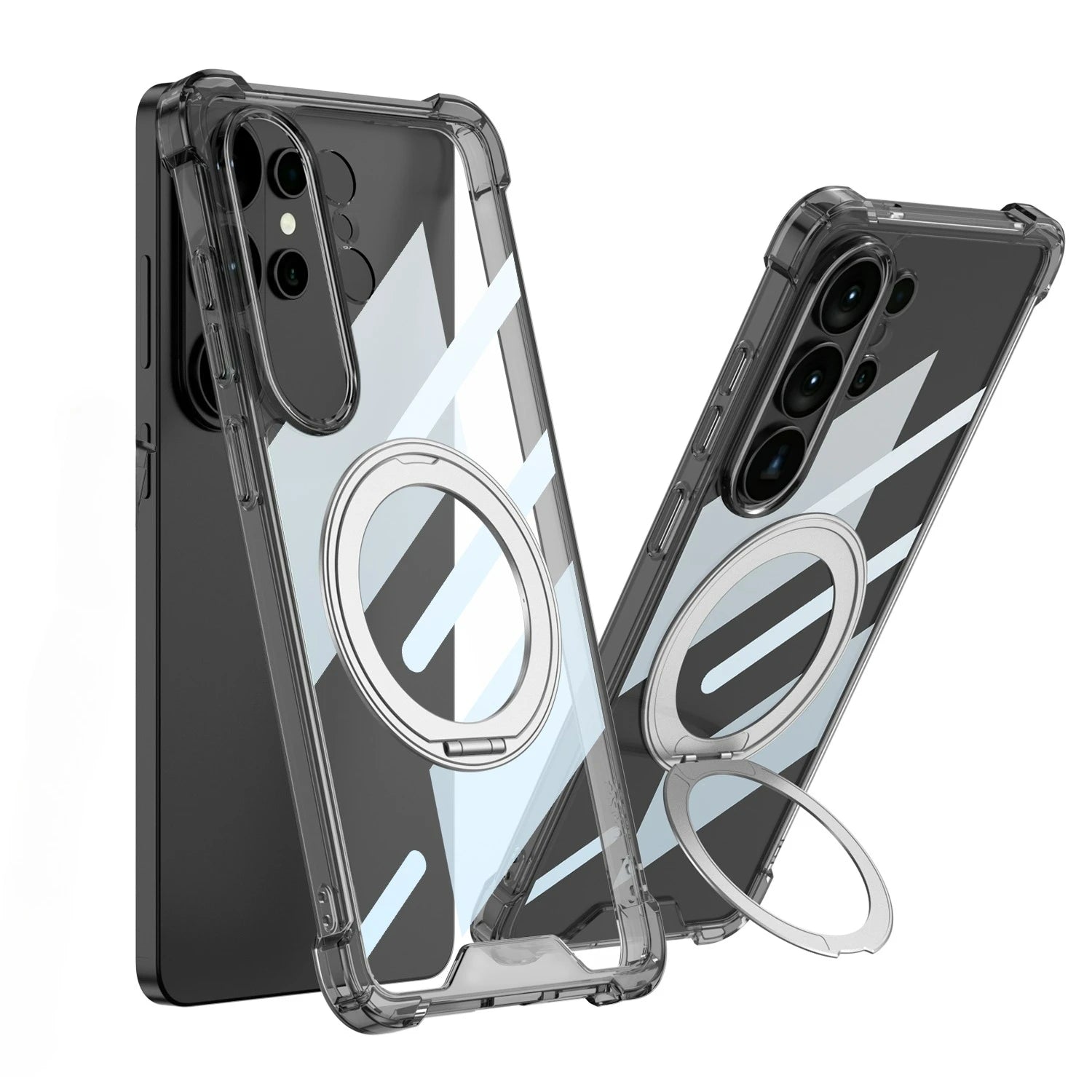 Samsung Galaxy S26 Ultra MagSafe Clear Case – Rotating Stand Back Cover - Odin case
