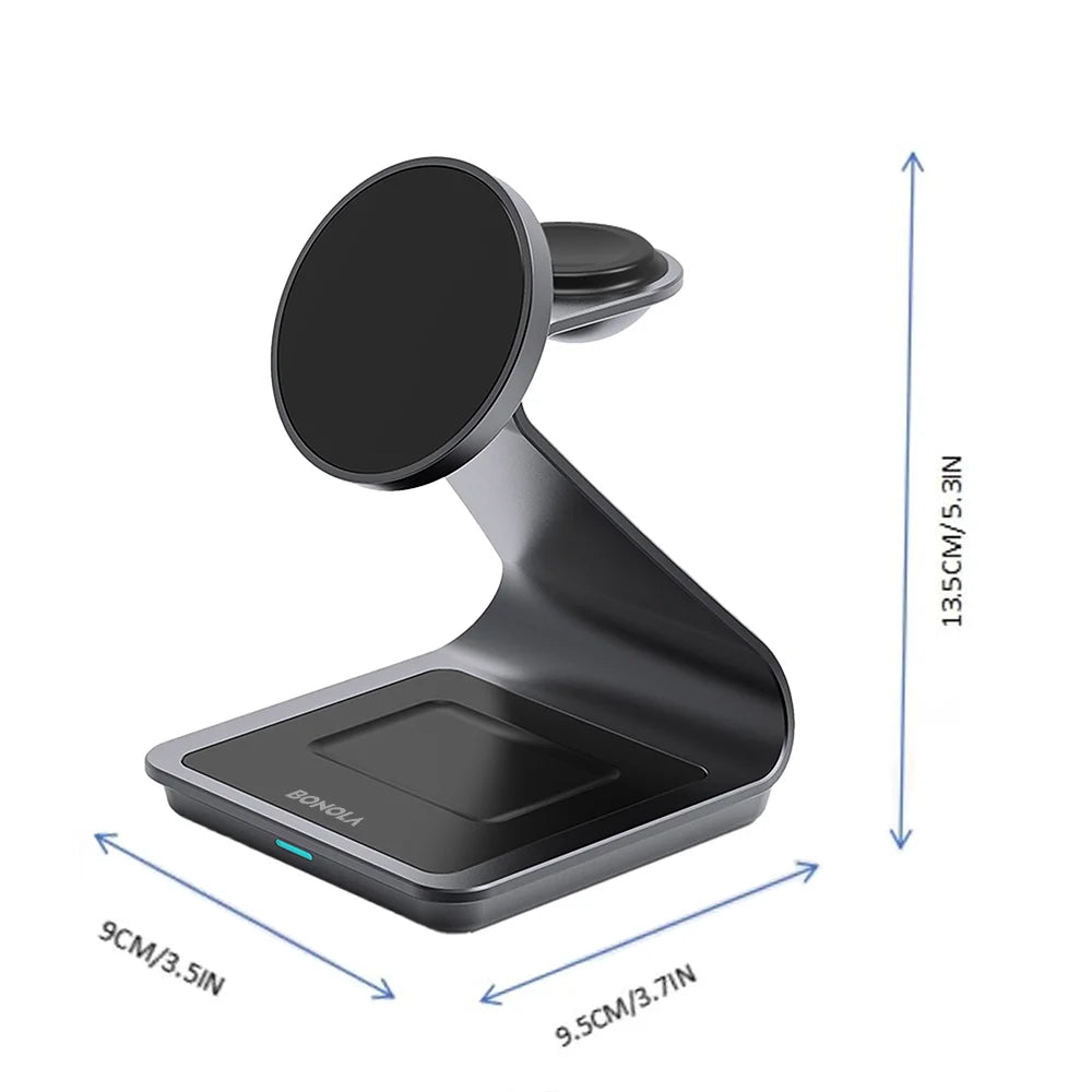 Samsung 3-in-1 Wireless Charger – Phone, Watch & Buds Fast Charging Stand