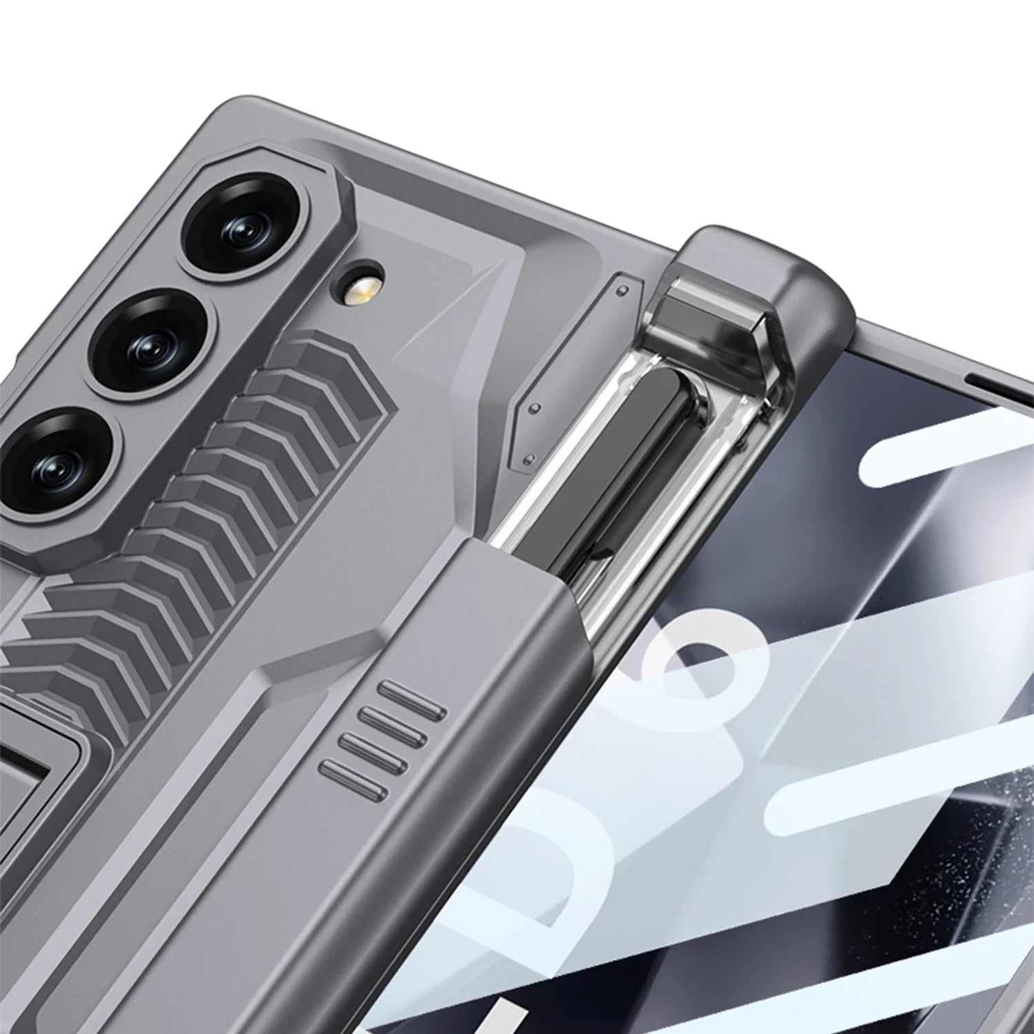 Armor with Hinge Protection and Pen Slot Case for Samsung Galaxy Z Fold 6