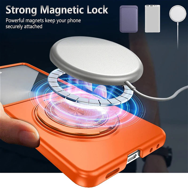 Samsung Galaxy Z Flip 8 MagSafe Magnetic Ring Armor Case