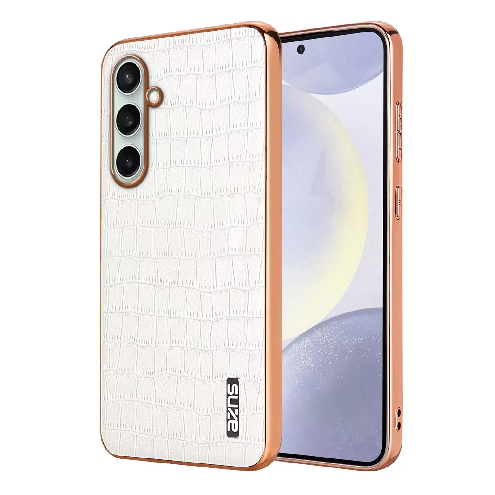 LuxEdge Shield – Plating Bumper Leather Case for Galaxy S Series