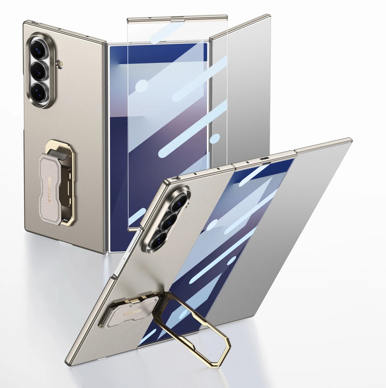 Samsung Galaxy Z TriFold Ultra-Thin Ring Holder Case with Strap