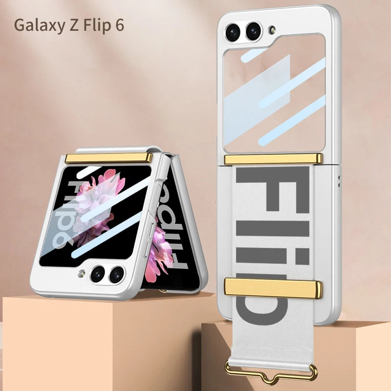 Stylish Wristband Hard Case for Samsung Galaxy Z Flip 6 Stylish Wristband Hard Case for Samsung Galaxy Z Flip 6