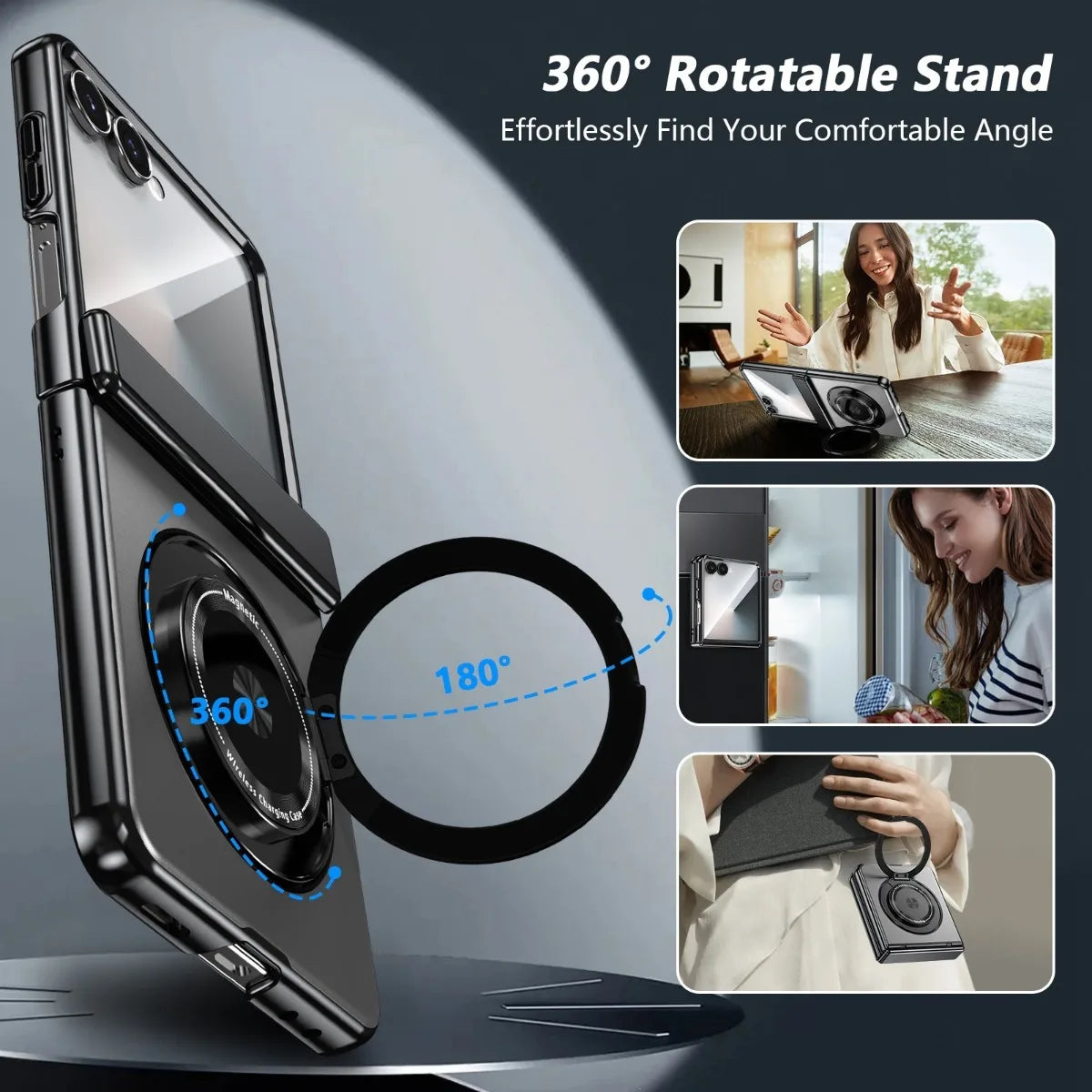 Samsung Galaxy Z Flip 8 MagSafe Ring Case with Screen Protection