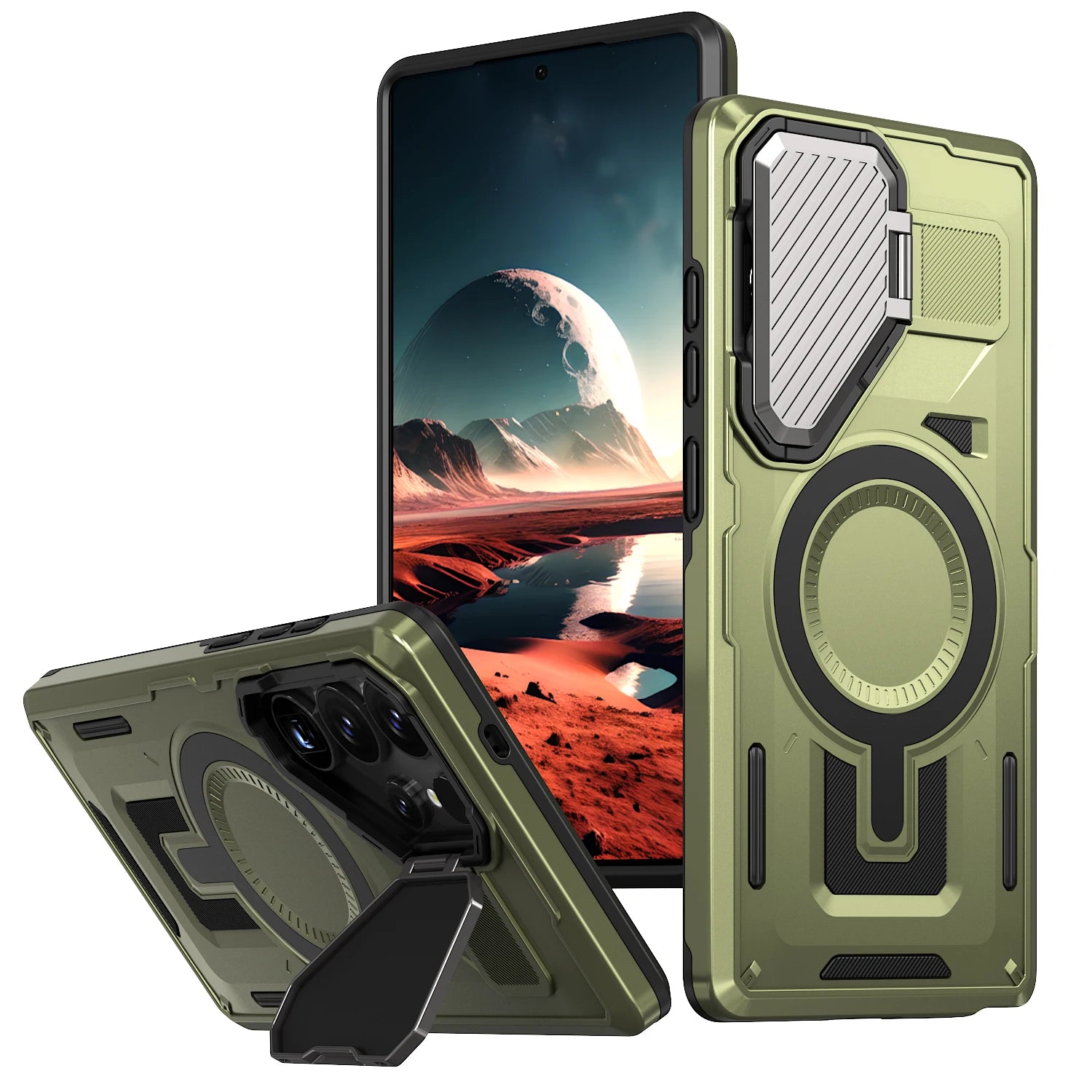 Samsung Galaxy S26 Ultra MagSafe Case – Rotatable Stand Holder Cover