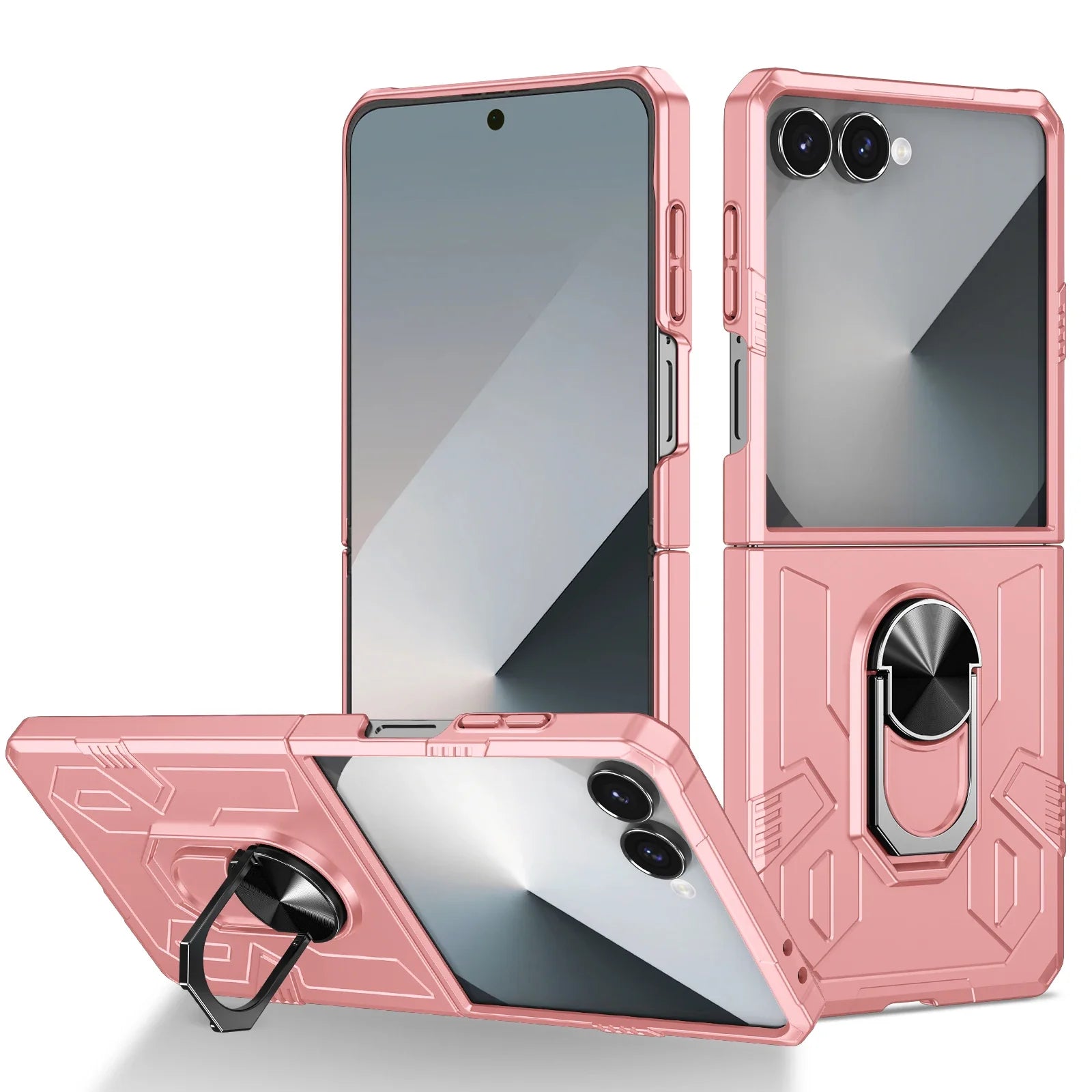 Rugged Armor Ring Case for Galaxy Z Flip Series