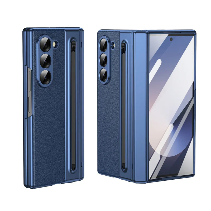 Premium Leather Case with Pen Slot & Full Protection for Z Fold