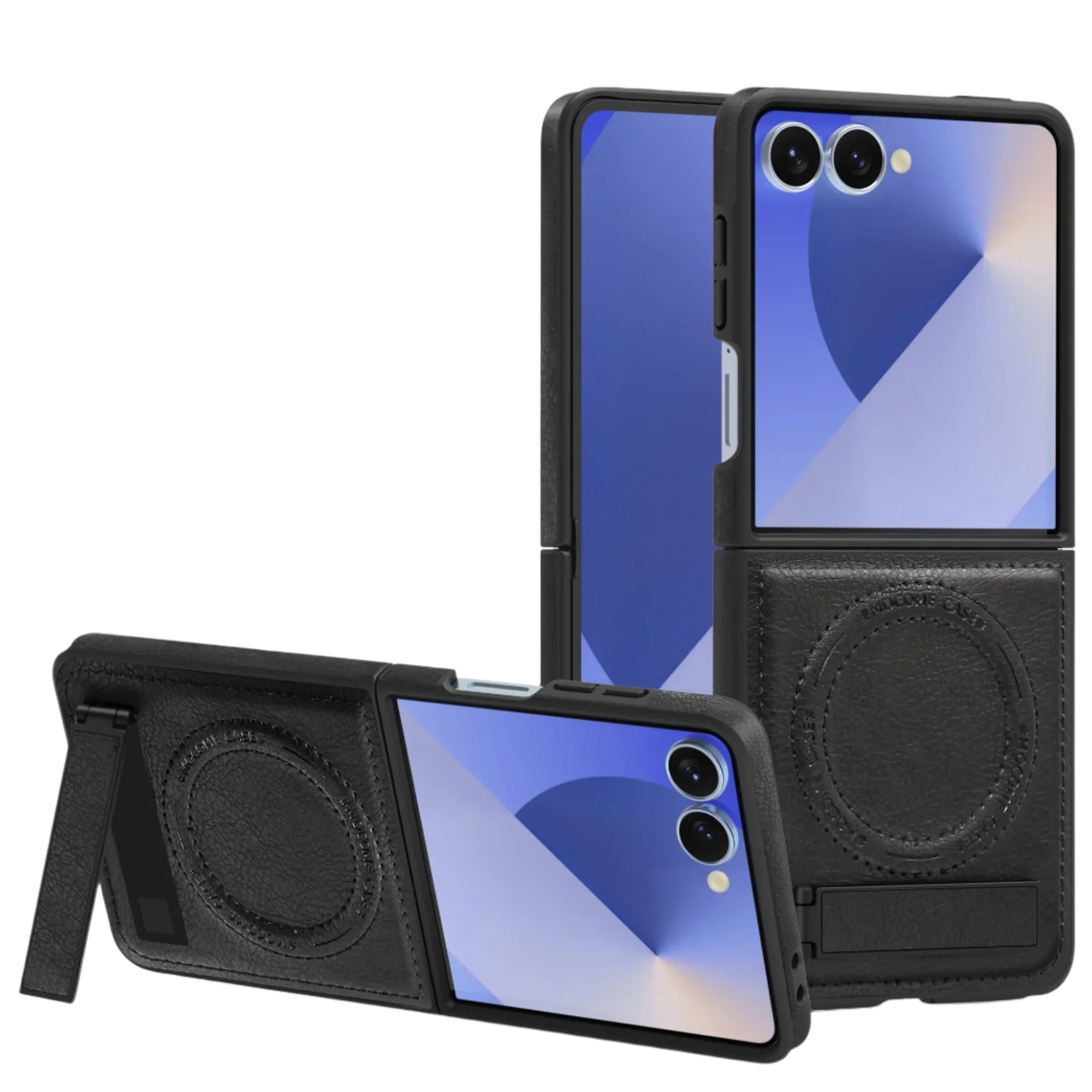 Leather MagSafe Stand Case for Z Flip Series