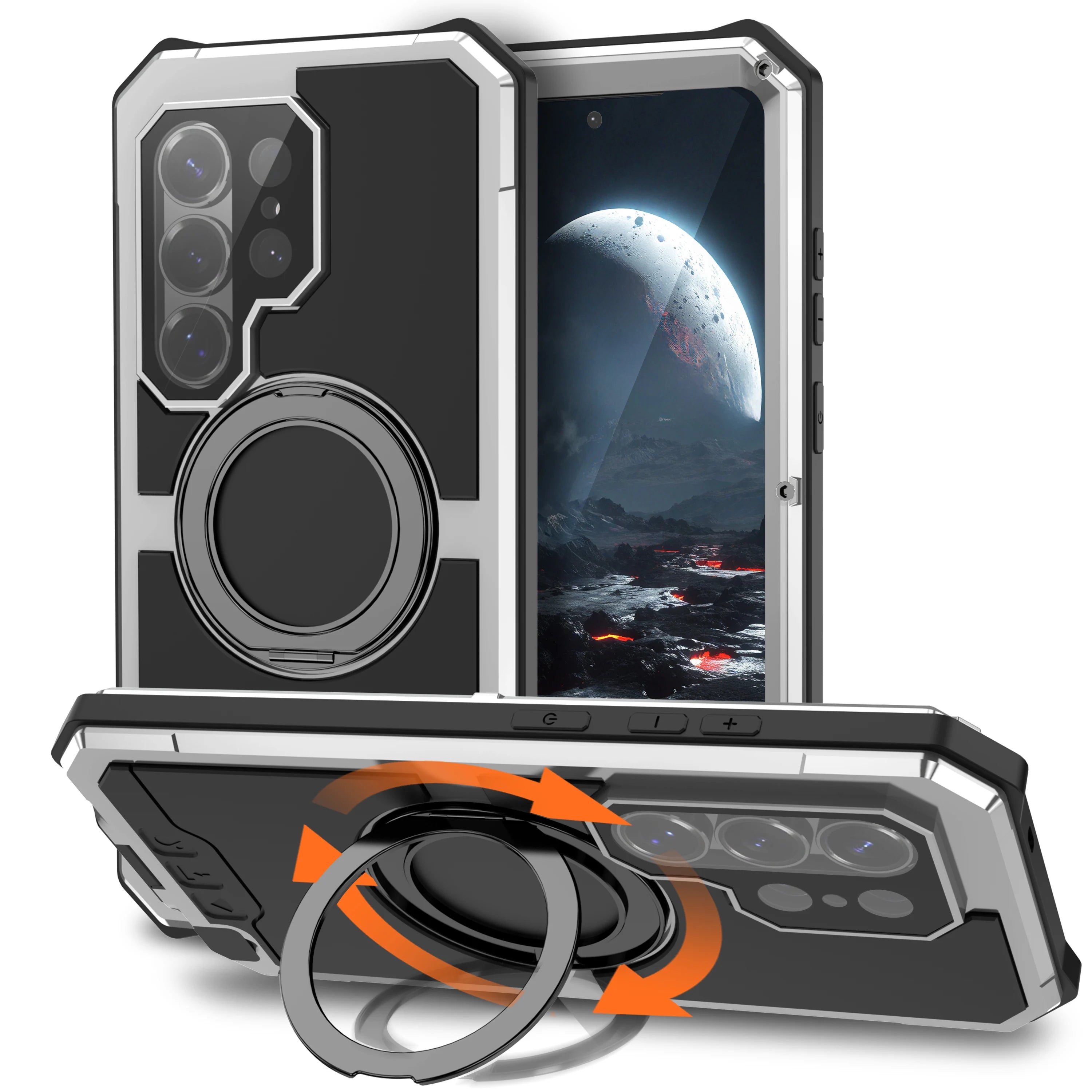 Samsung Galaxy S26 Ultra Metal Frame MagSafe Case – Aluminum Bracket Cover