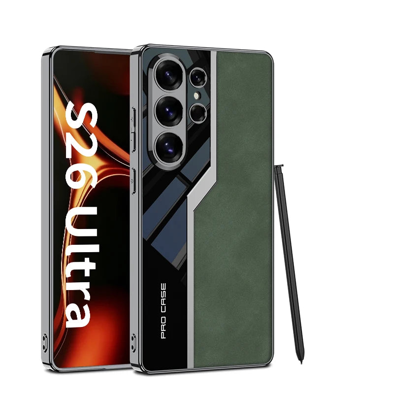 Samsung Galaxy S26 Ultra Leather Case - S Pen Protective Back Cover - Odin case