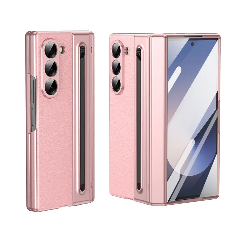 Premium Leather Case with Pen Slot & Full Protection for Z Fold