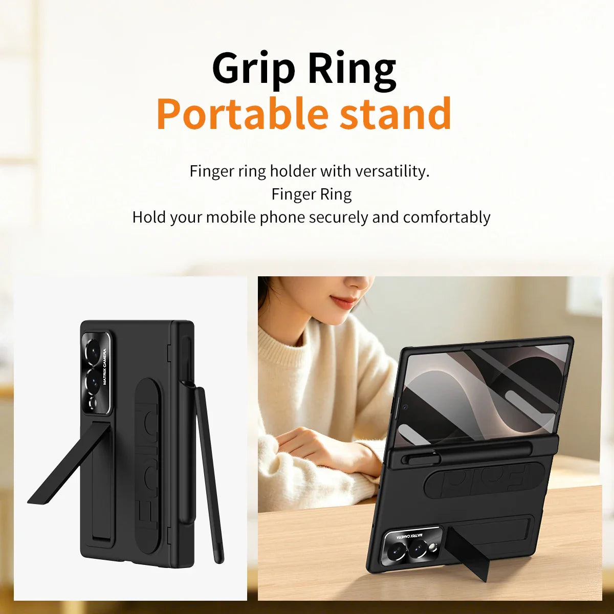 Wristband Kickstand Case with S Pen Holder for Samsung Galaxy Z Fold 8