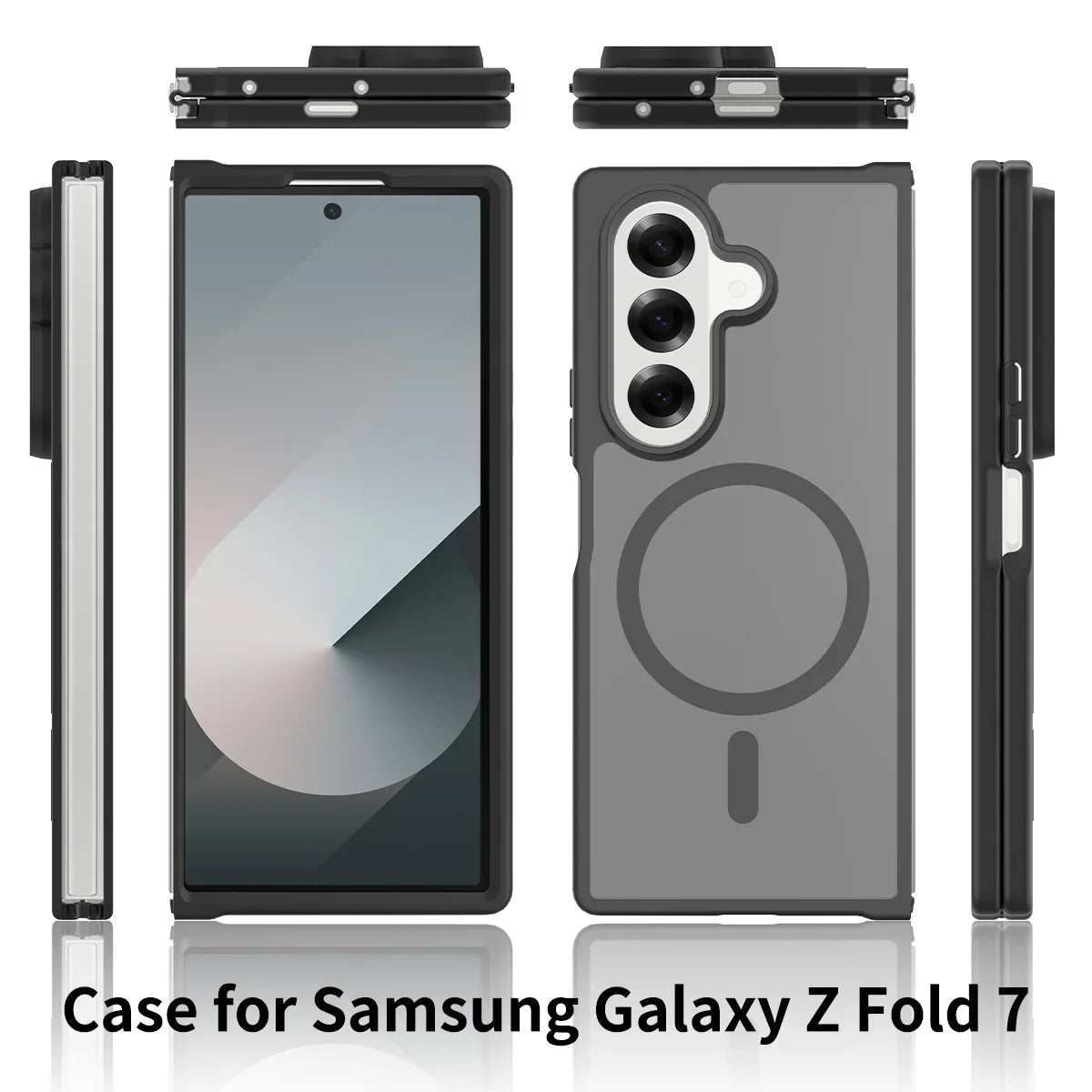 FoldGuard Frost – Magnetic Shield Case with Soft Frame