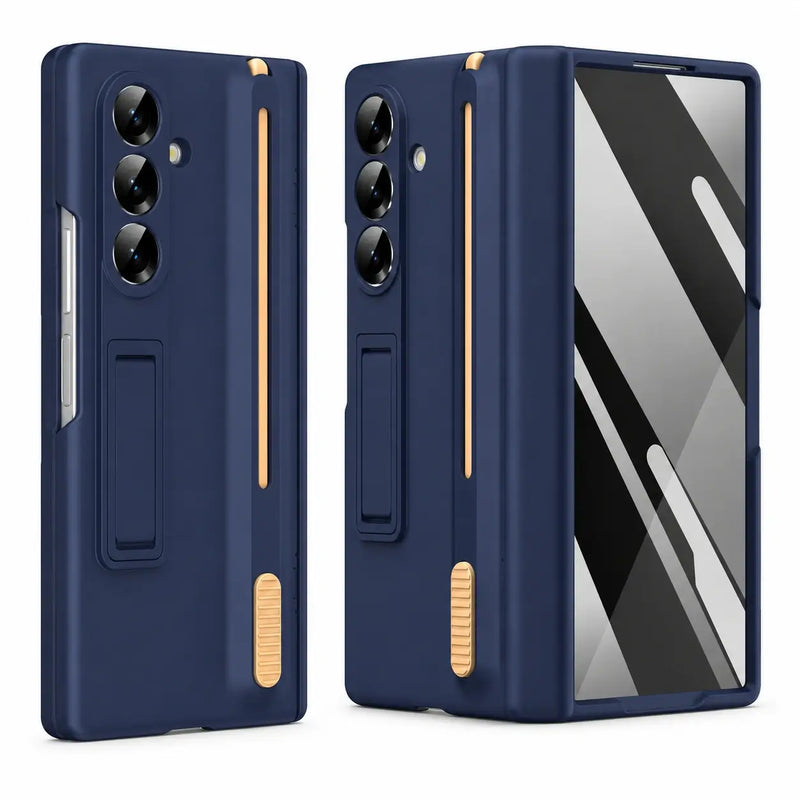 Smart Stylus Shield Case for Samsung Galaxy Z Fold 8 Ultra in Navy Blue
