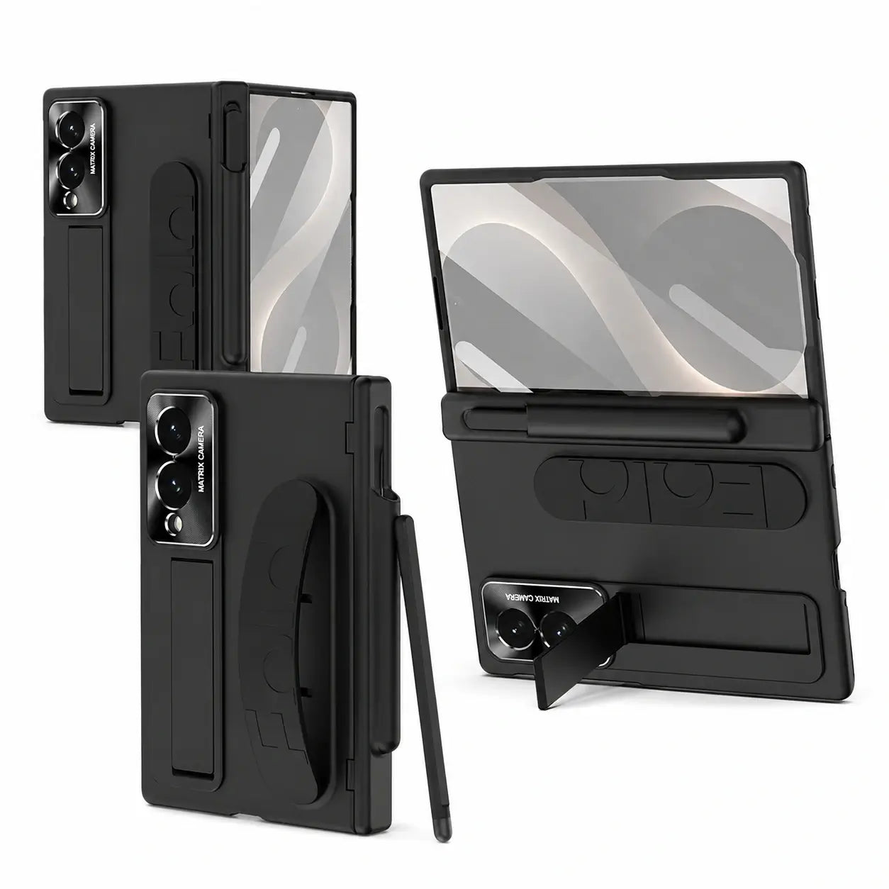 Wristband Kickstand Case with S Pen Holder for Samsung Galaxy Z Fold 8