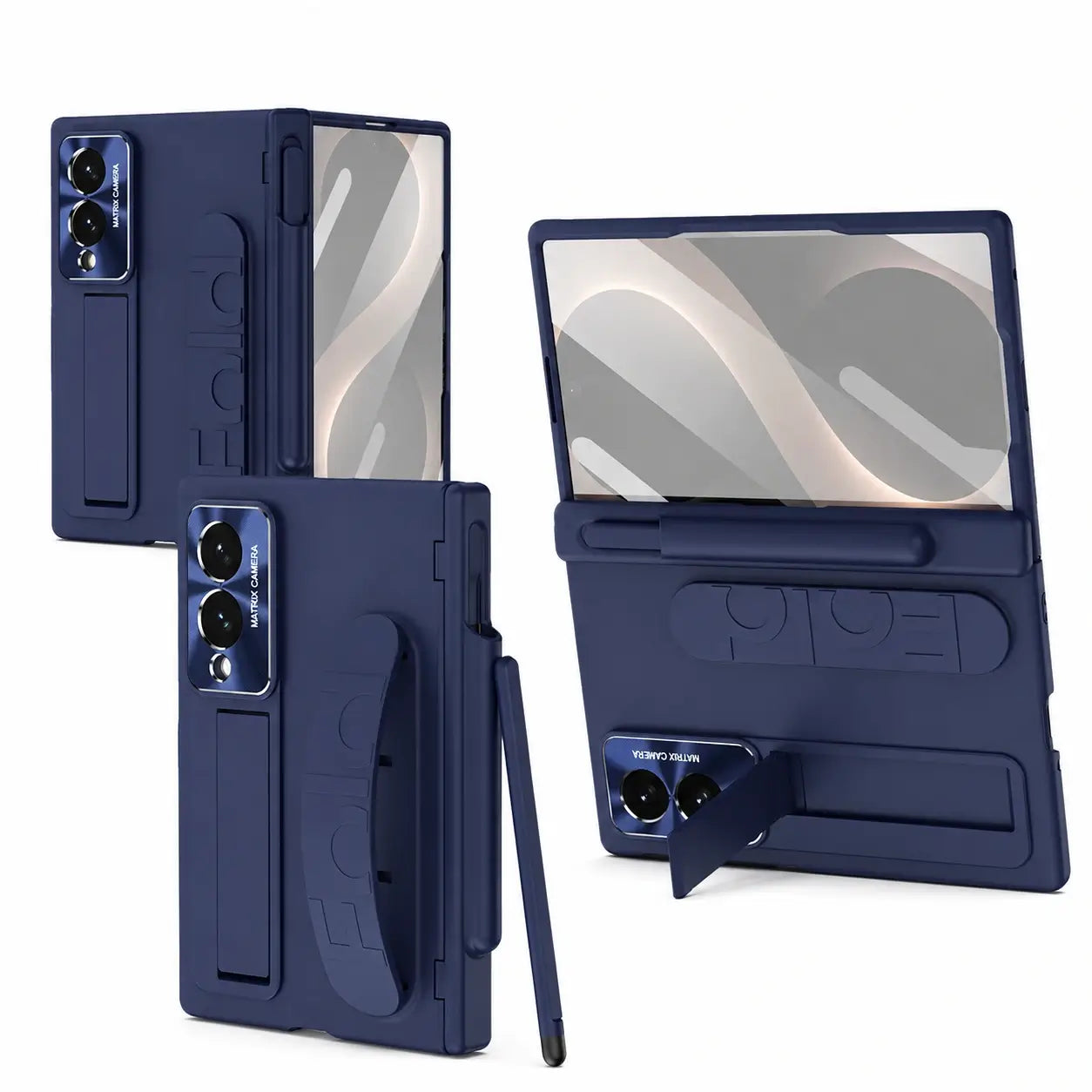 Wristband Kickstand Case with S Pen Holder for Samsung Galaxy Z Fold 8