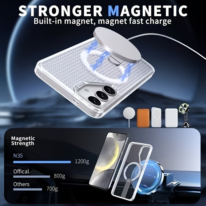 AirHex Shield – Honeycomb MagSafe Stand Case for Galaxy S Series