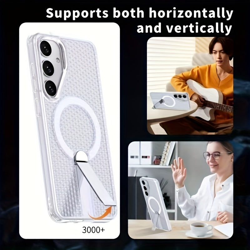 AirHex Shield – Honeycomb MagSafe Stand Case for Galaxy S Series