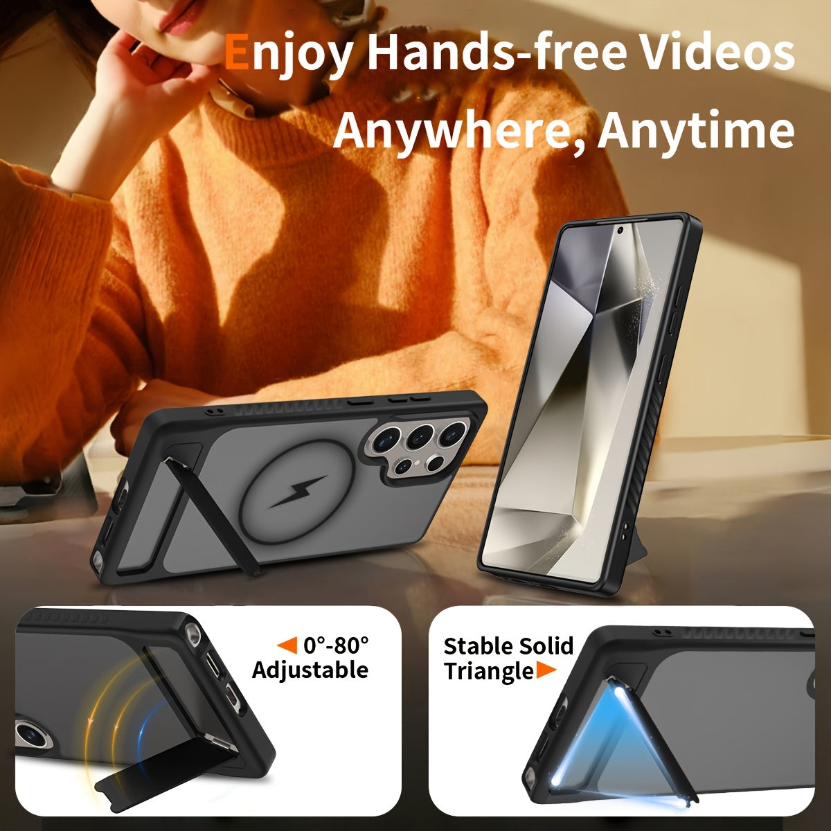 MagFold Shield – Invisible Magnetic Stand Case for Galaxy S Series