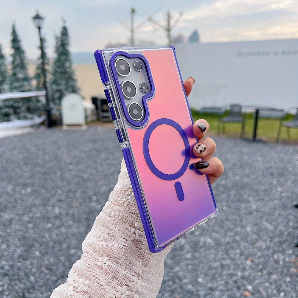 ColorShift Mag Armor – Stylish Magnetic Case for Galaxy S Series