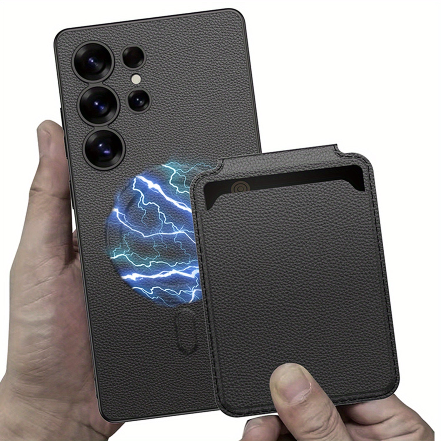 MagHold Luxe – Metallic Stand Wallet Case for Galaxy S Ultra Series