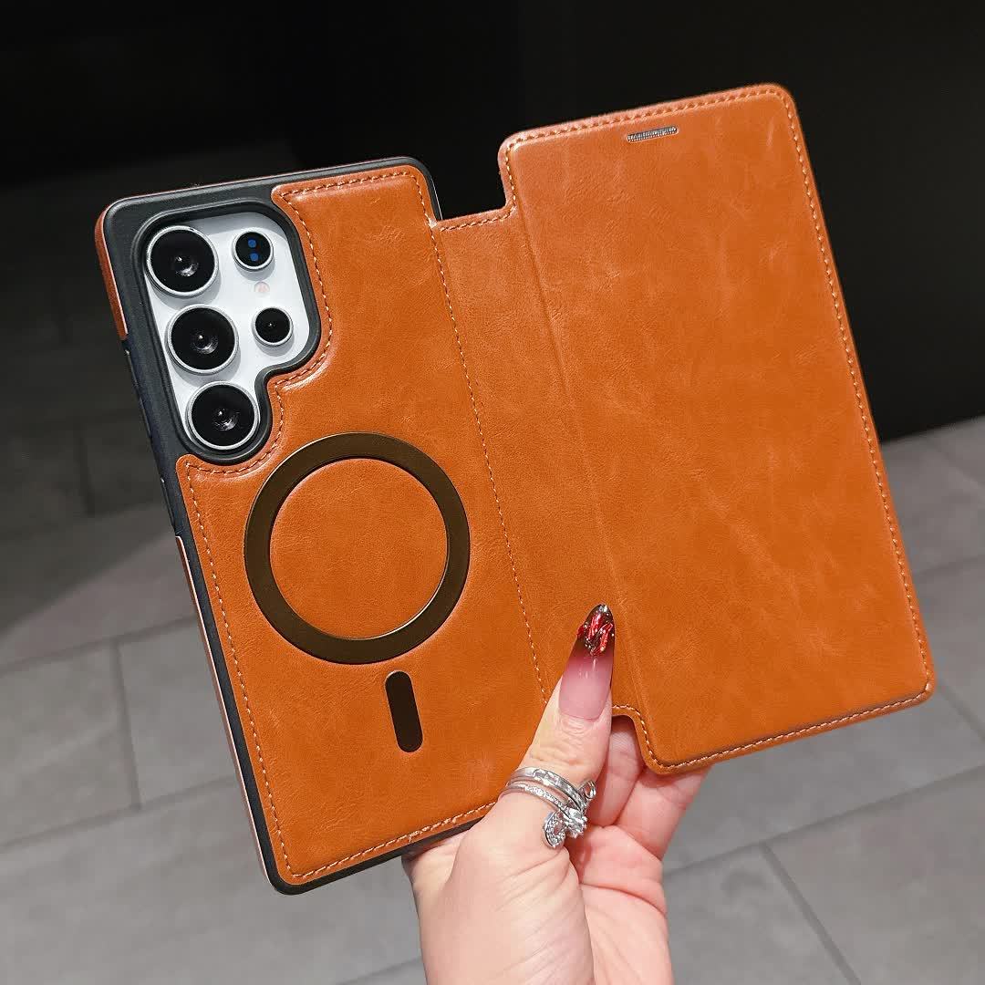 MagFlip Pro – Business Leather Wallet Case