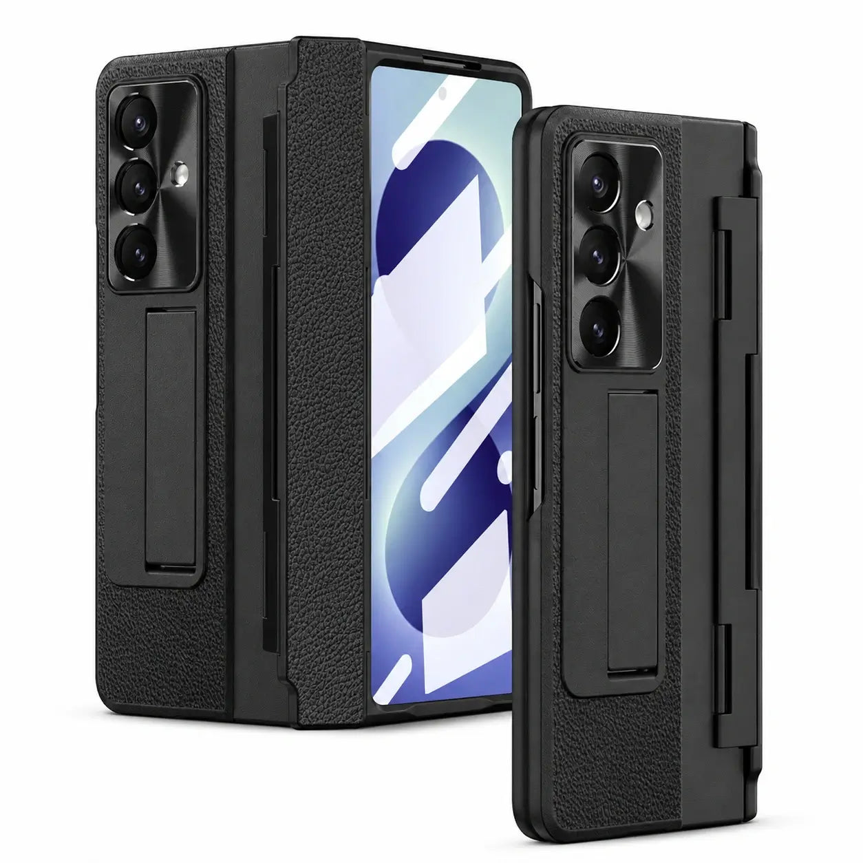 Luxury Leather Kickstand Case for Samsung Galaxy Z Fold 8