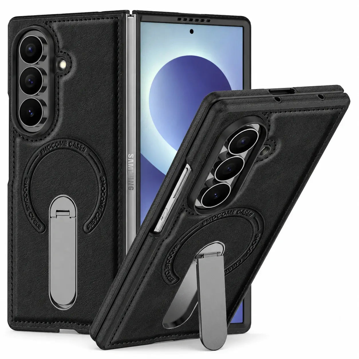 Samsung Galaxy Z Fold 8 Leather MagSafe Kickstand Case