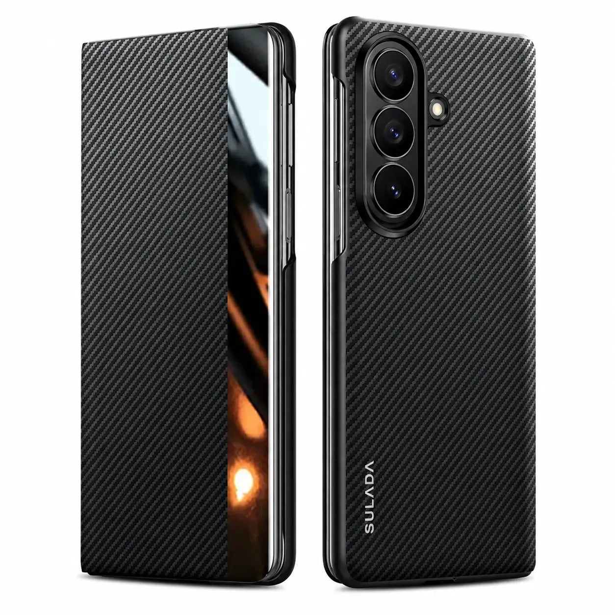 Samsung Galaxy Z Fold 8 Carbon Fiber Leather MagSafe Case
