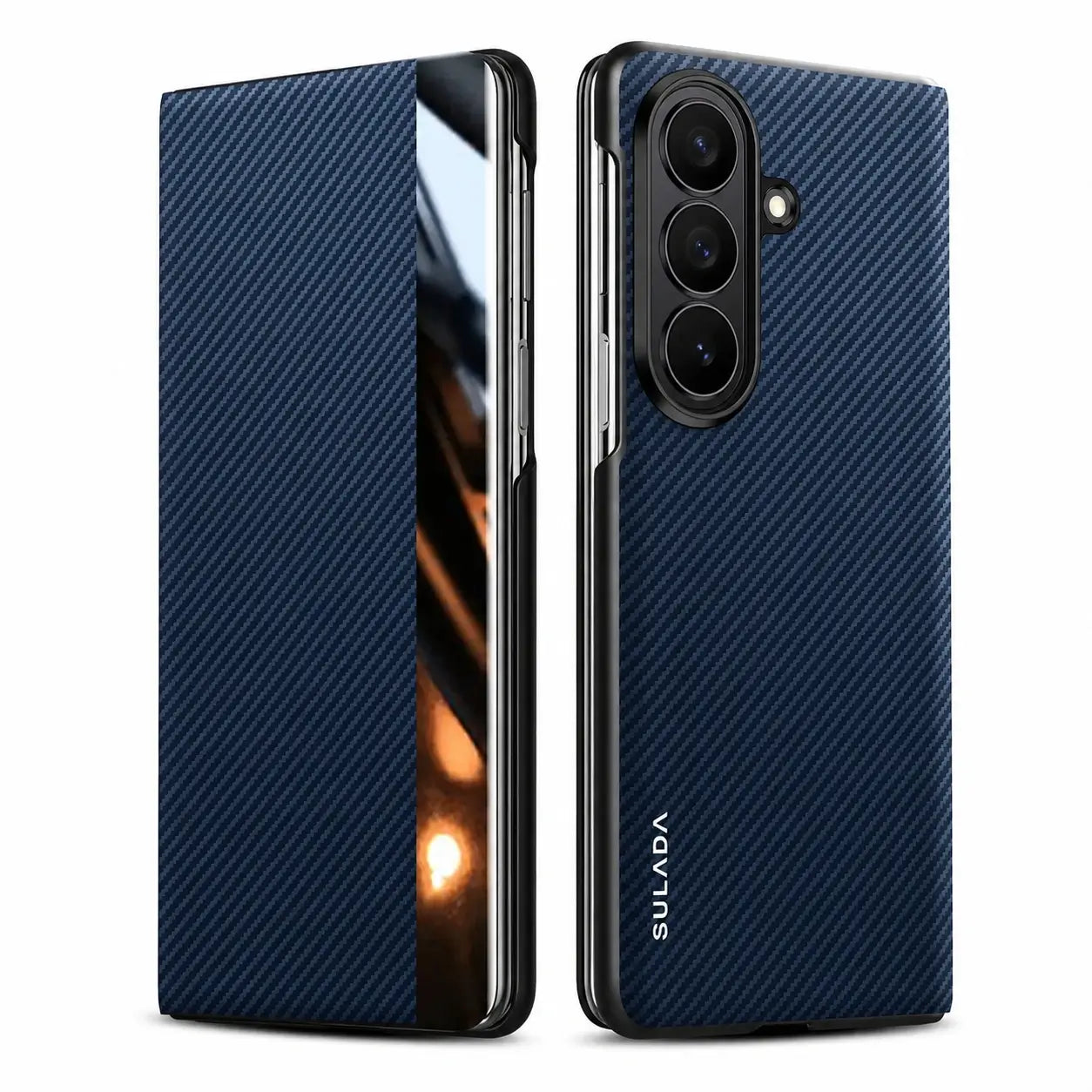 Samsung Galaxy Z Fold 8 Carbon Fiber Leather MagSafe Case