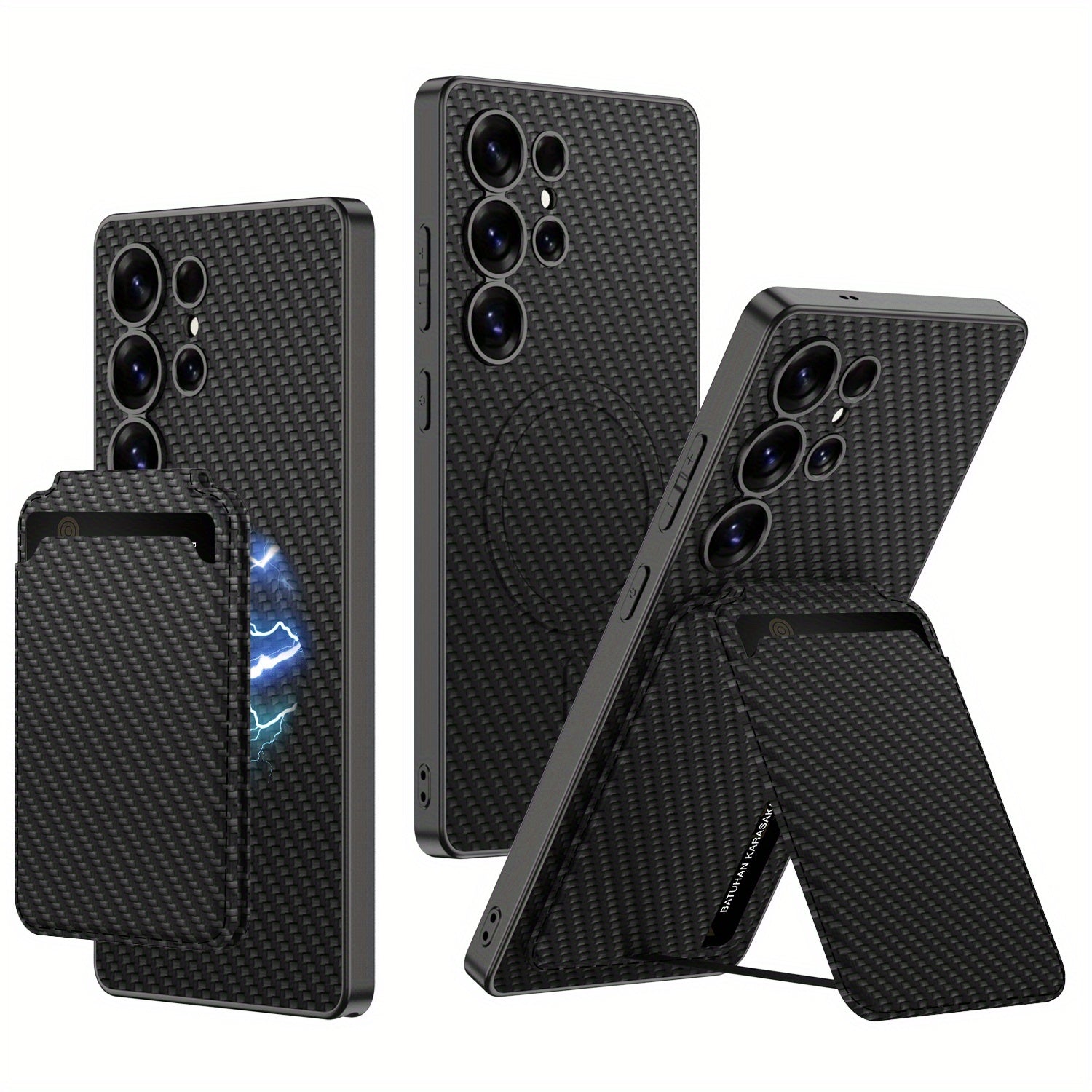 MagHold Luxe – Metallic Stand Wallet Case for Galaxy S Ultra Series