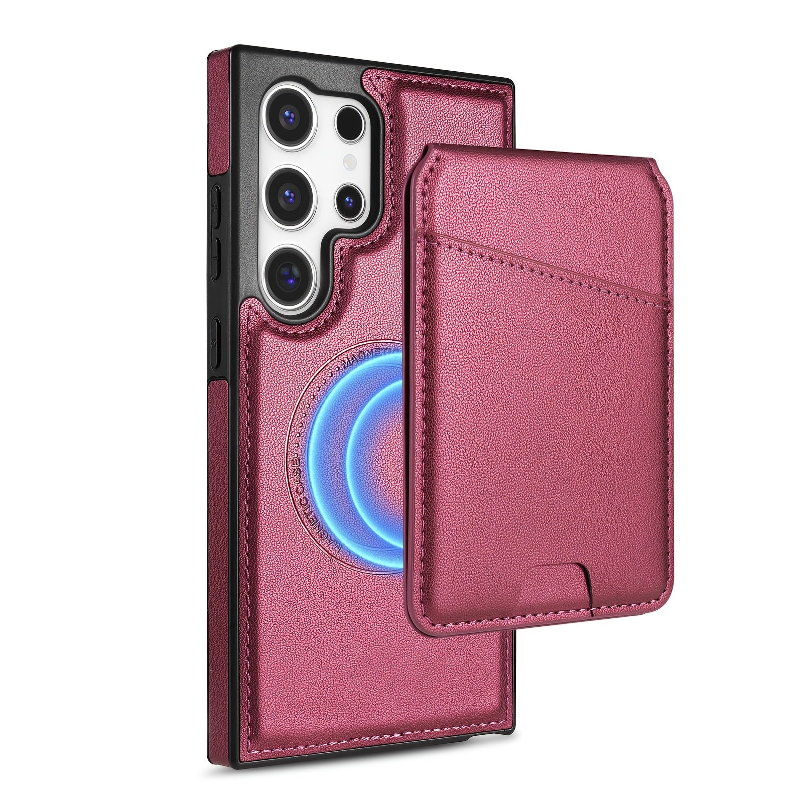 2-in-1 Magnetic Wallet Case with RFID Protection for Samsung Galaxy S Series