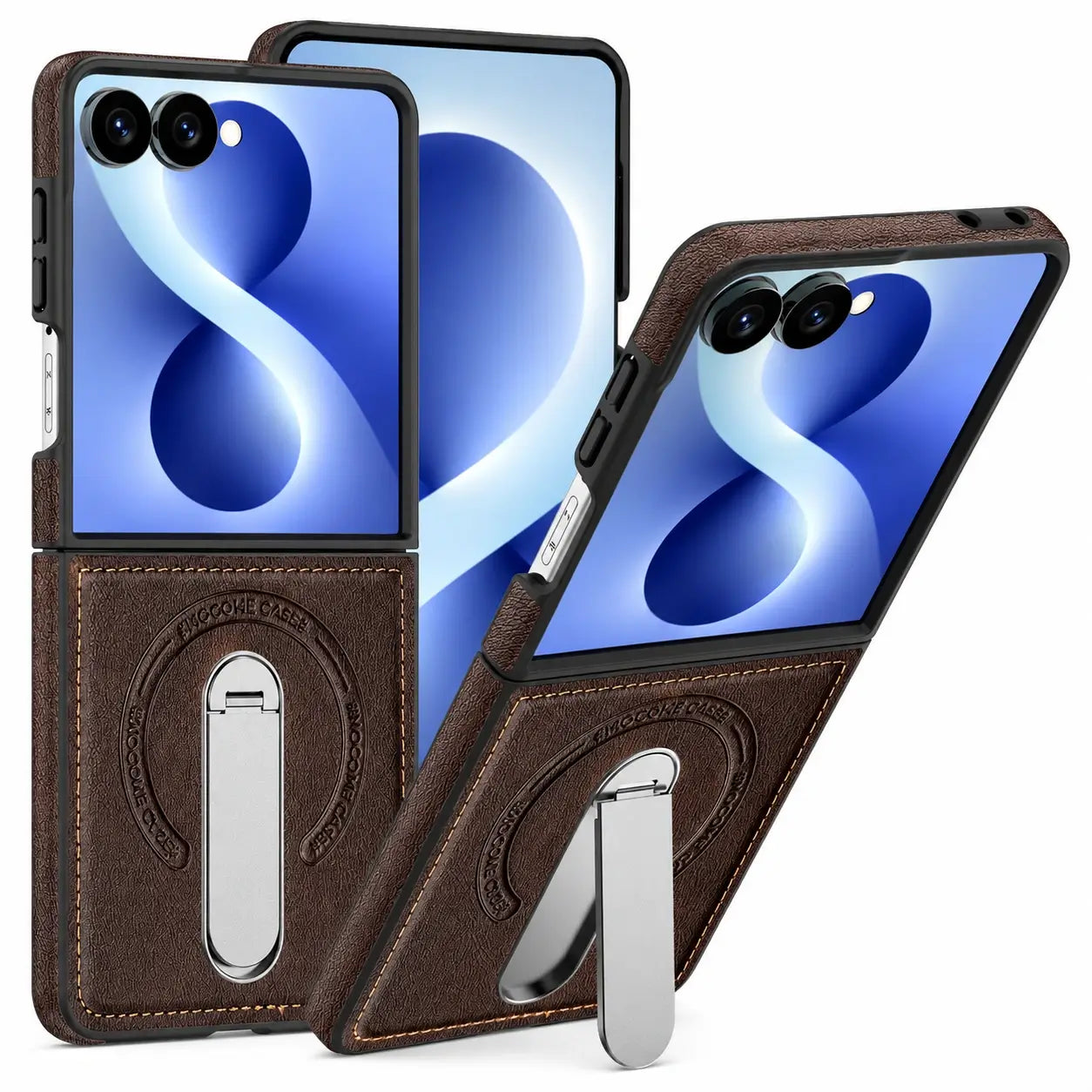 Samsung Galaxy Z Flip 8 MagSafe Leather Stand Case